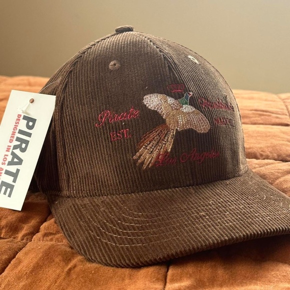 Brown corduroy Pirate Worldwide hat - Picture 1 of 3